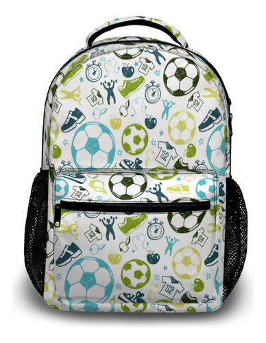 Mochila Con Balón De Fútbol, ??mochila Escolar Con Estampado