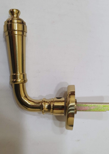 Imagen 6 de 7 de Manija Doble Con Cruz Modelo Trocadero Sidañez Bronce Pulido