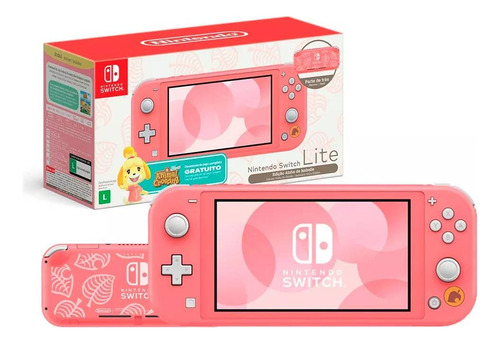 Nintendo Switch lite 119923 32GB ANIMAL CROSSING color coral