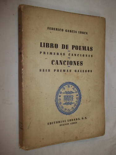 Livro Libro Poemas Canciones Feredico Garcia Lorca Espanhol