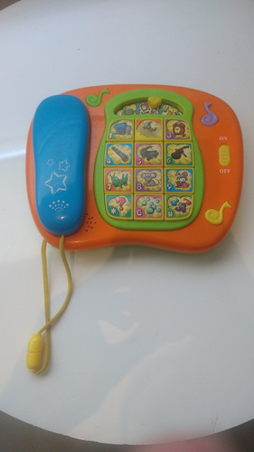 Teléfono Didáctico Interactivo Con Sonido Para Niños 