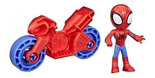 Boneco Marvel Amazing Friends Spidey Com Moto Hasbro