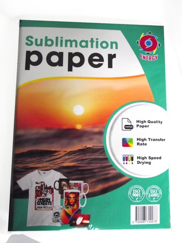 Papel De Sublimación Energy 100 Gramos A4 100 Hojas