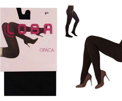 Imagem 1 de 4 de Meia Calça Lupo Loba Fio 80 Opaca - 5858