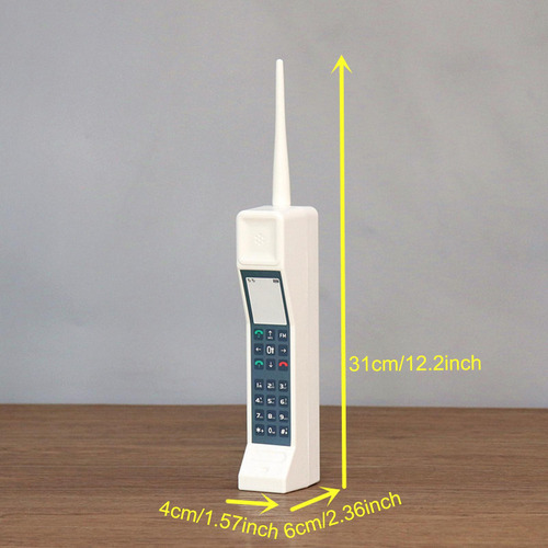 Enfeite De Telefone De Tijolo Retrô Decoração De Branco