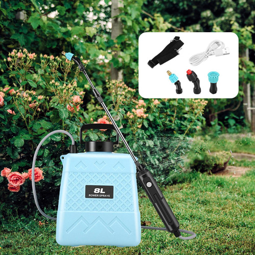 Pulverizador Eléctrico Para Césped, Pulverizador 8l Azul