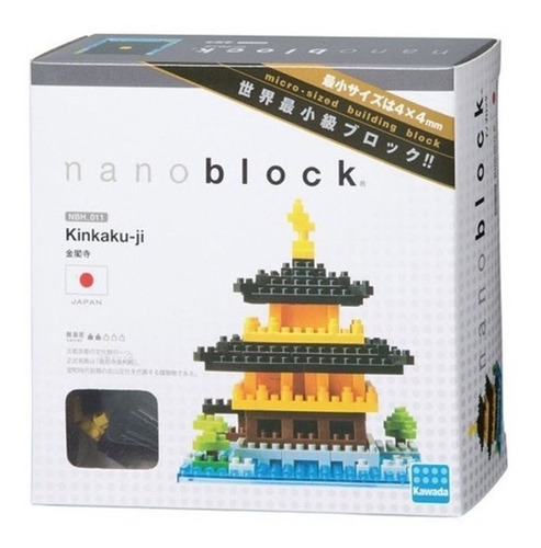 Templo Kinkakuji Japón - Bloques De Construcción Nanoblock Cantidad De Piezas 370