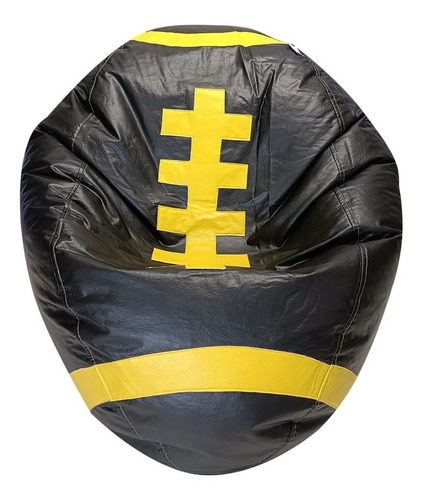 Puff Balón De Americano, Almohada De Color Negro/am