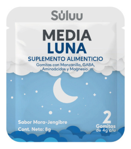 20 Sobres Súluu Gomitas Para Dormir Magnesio Sin Melatonina