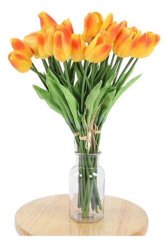 Flor De Tulipán Artificial Con Toque Real, 30 Unidades, Rega