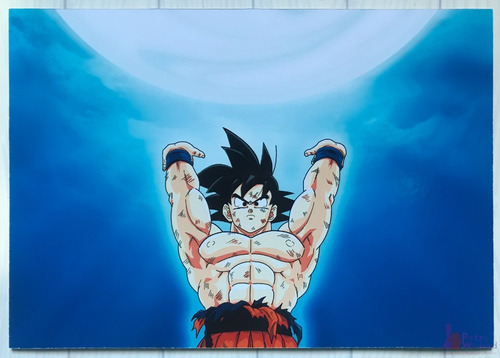 Cuadro Artesanal De Dragon Ball Z - Goku Genkidama