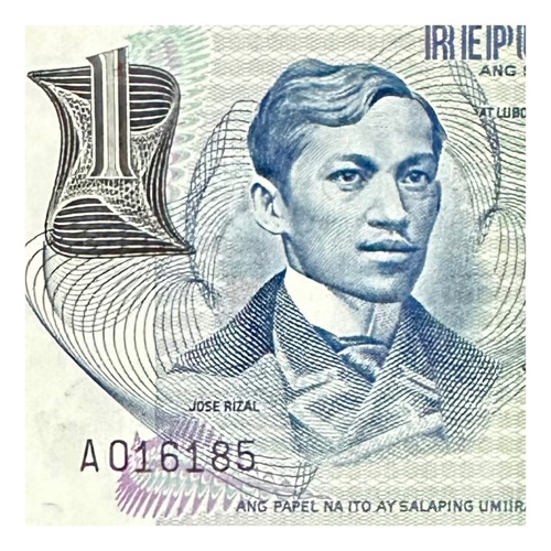 Filipinas - 1 Piso - Año 1969 - P #142 - Jose Rizal