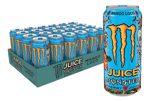 Monster Energy Drink Caja C/24 Latas 473 Mls Mango Loco