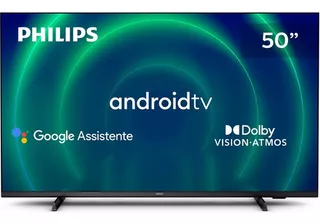 Smart TV 7000 Series 50PUG7406/78 LED Android 10 4K 50" Philips 110V/240V