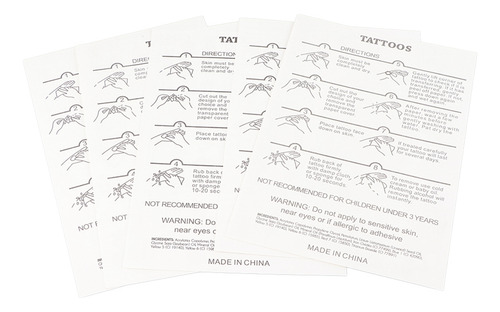 Tatuaje Metálico Temporal Tatuajes Flash Desechables 5