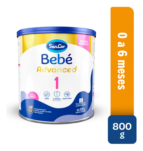 Sancor Bebe Advanced Formula Infantil Etapa 1 X 800gr