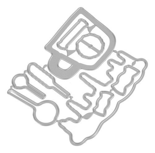Juego De Moldes Para Cuchillos En Relieve Con Sello Transpar