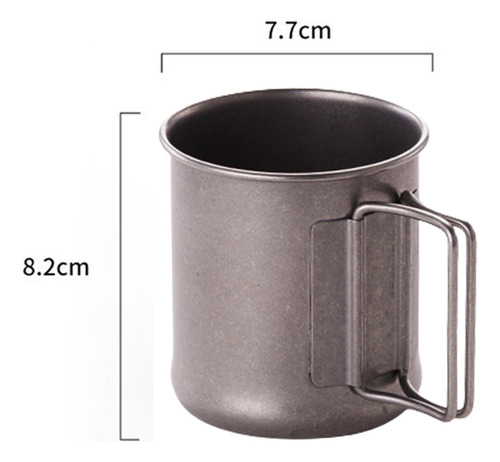 Taza De Acero Inoxidable Para Acampar, Taza De Viaje Plata