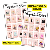 Comprar Juego Despedida De Soltera Loteria Imprimible 100 Tablas Pdf