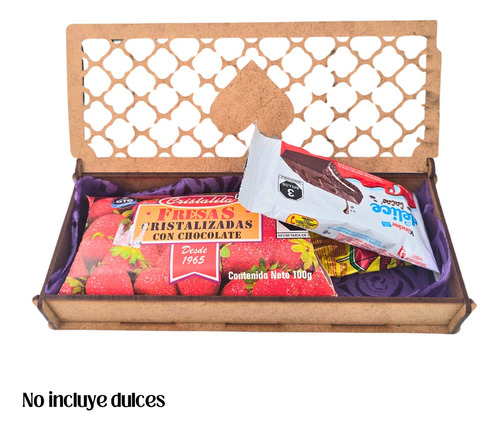 12 Cajas Troqueladas Para Dulces Hecha De Mdf 3mm