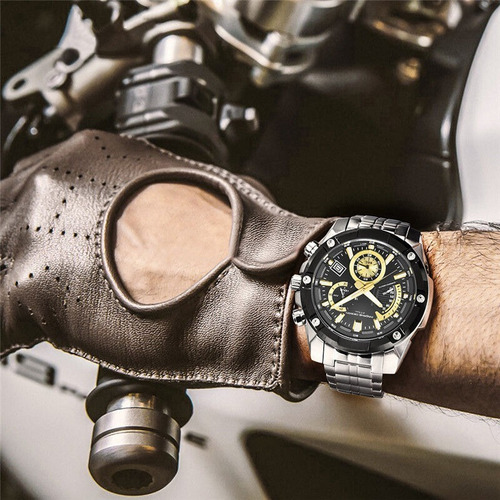 Relógio De Aço Pagani Design Cronômetro Regressivo Pd-3311