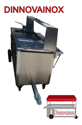 Carritos Para Hot Dogs Con Tiron De Acero Inoxidable De 2 M