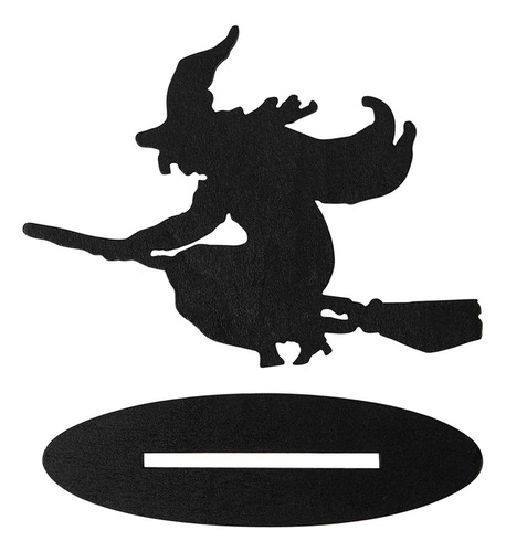 Decoración De Silueta De Halloween Divertida Para Escoba De