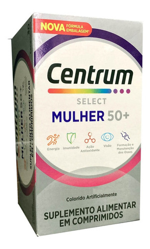 Suplemento em comprimidos Pfizer  Centrum Senior Vitalidade Centrum Select Mulher