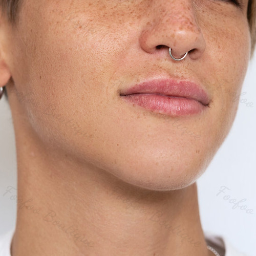 Piercing Septum Acero Quirúrgico Argolla Oreja Nariz 10mm 1 Plateado