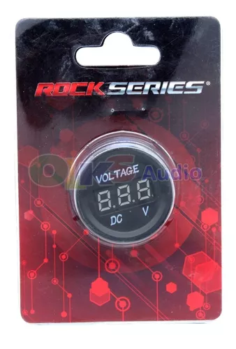 Voltímetro Digital Rectangular Rock Series DV300 Pantalla Digital Azul –  Audioshop México lo mejor en Car Audio en México