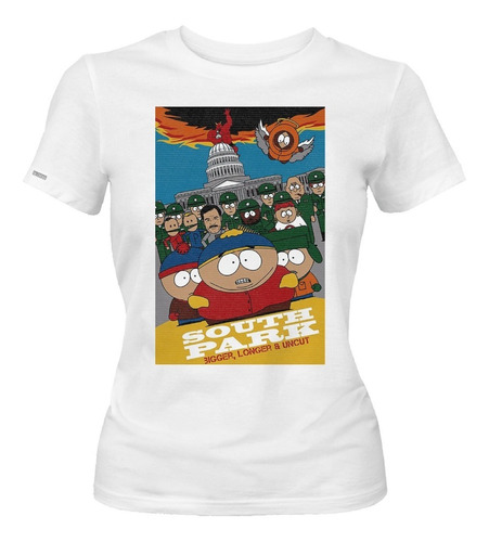 Camiseta Llamas Bigger, Longer & Uncut South Park Dama Idk