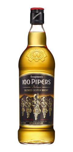 Whisky 100 Pipers 750 Ml Whiskies Whiskey