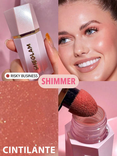 Sheglam Kit 2 Blush Líquido Color Bloom Mate E Cintilante