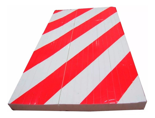 Protector Garage Estacionamiento Blanco Rojo Grande Adhesivo