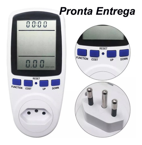 Medidor De Consumo Casa 110v 220v Bivolt Wattimetro Plug Br