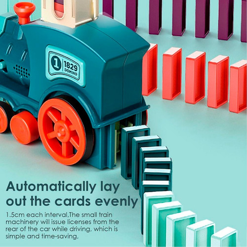 Juguete Tren De Bloques De Domino Para Construir Y Apilar