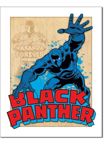 Anuncio Poster Lamina Cartel Pantera Negra Marvel