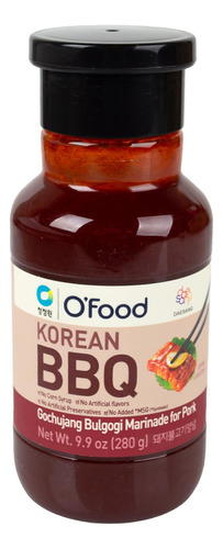 Salsa Coreana Bbq Para Cerdo, O´food, 280 G