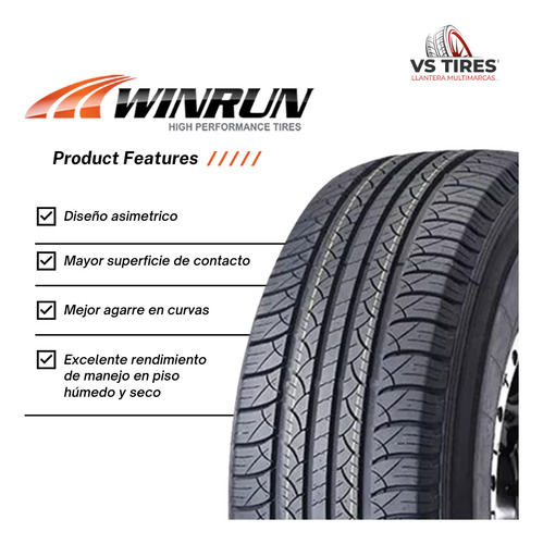 Llanta 235/75r15 109t Xl Winrun Maxclaw H/t2 Auto Pasajero