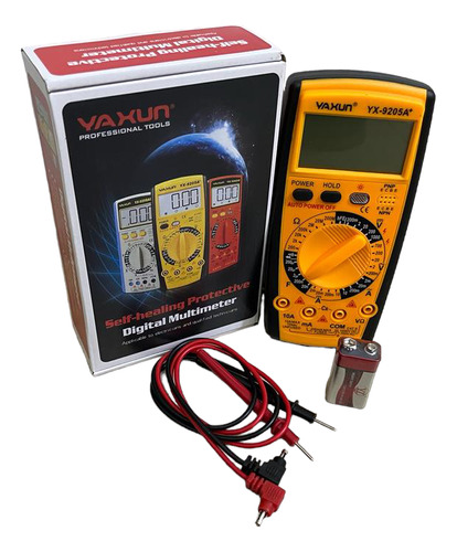 Tester Multimetro Digital Yaxun Yx-9025a+ Con Batería