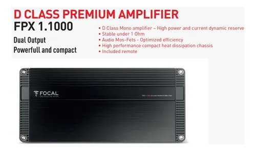 amplifiers power and musicality FPX 1.1000