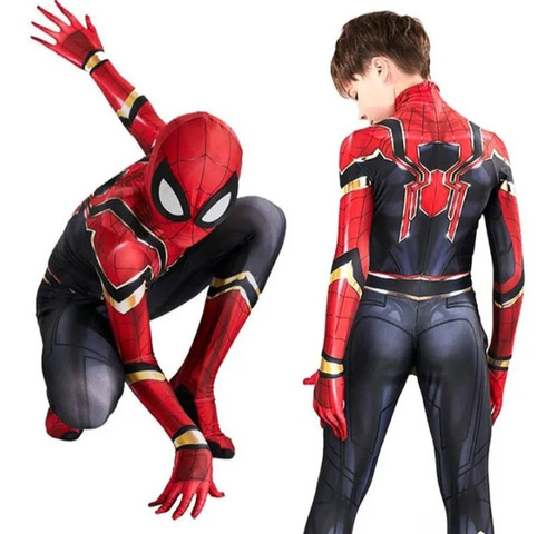 Disfraz Infantil De Spiderman Con Máscara De Spiderman 