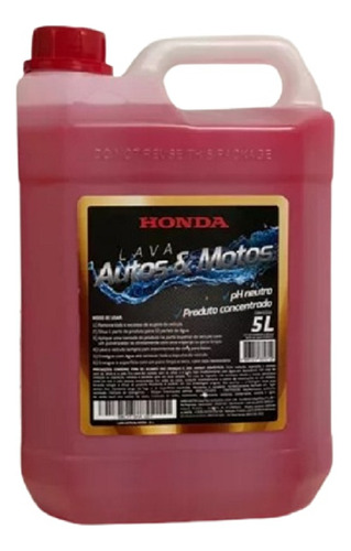 Shampoo Honda Lava Motos E Lava Carros 5lt Automotivo
