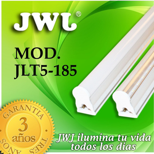 Tubo Led T5 1 Línea Trans.-blanco C/base 18w 10pz Jwj 