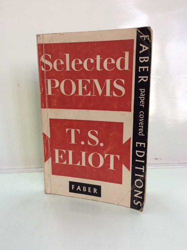 T. S. Eliot Poemas Selectos - Faber - En Inglés