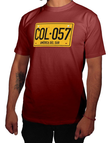 Camiseta Placa Colombia Hombre - M0018 