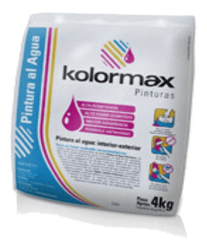 Pintura Al Agua En Polvo 4kg Rinde 10l Ext-int + Fijador