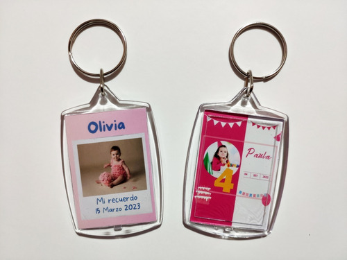 Llaveros Acrílico Souvenir Cumpleaños Sorpresitas Infantiles