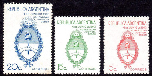 Argentina 1943. Serie Completa Nueva De La Revolución Del 43