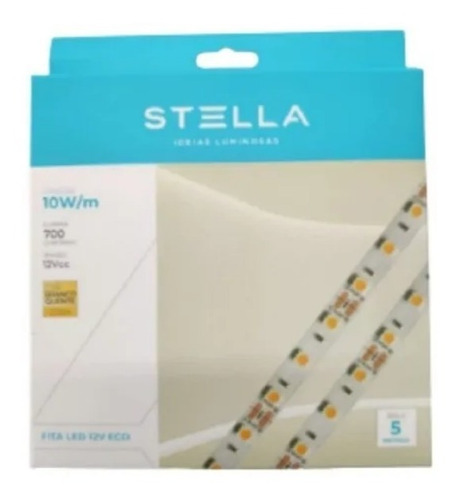 Imagem 4 de 7 de Kit Com 6 Fita Stella 10w/m 2700k + 6 Fonte Stella 12v 60w